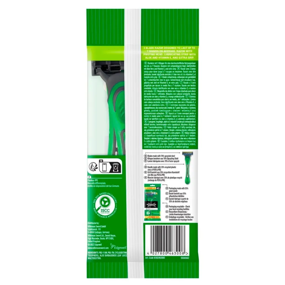 Online Wilkinson Sword Extra Essential 3 Sensitive Wegwerpscheermesjes