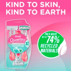 Online Wilkinson Sword Quattro Smooth Sensitive Wegwerpscheermesjes