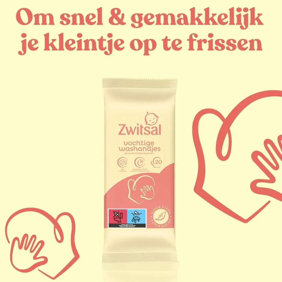 Online Zwitsal Goedemorgen Vochtige Washandjes